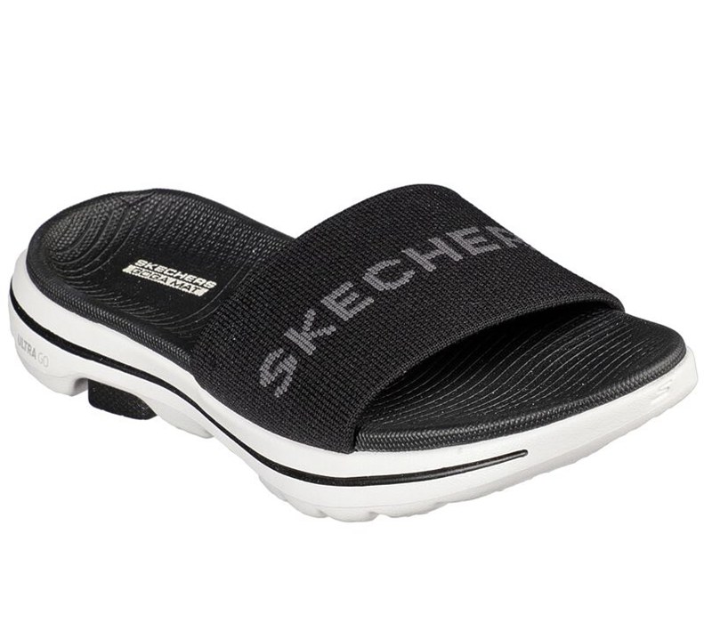 Skechers Gowalk 5 - Heatwave - Womens Slide Black/White [AU-KU6490]